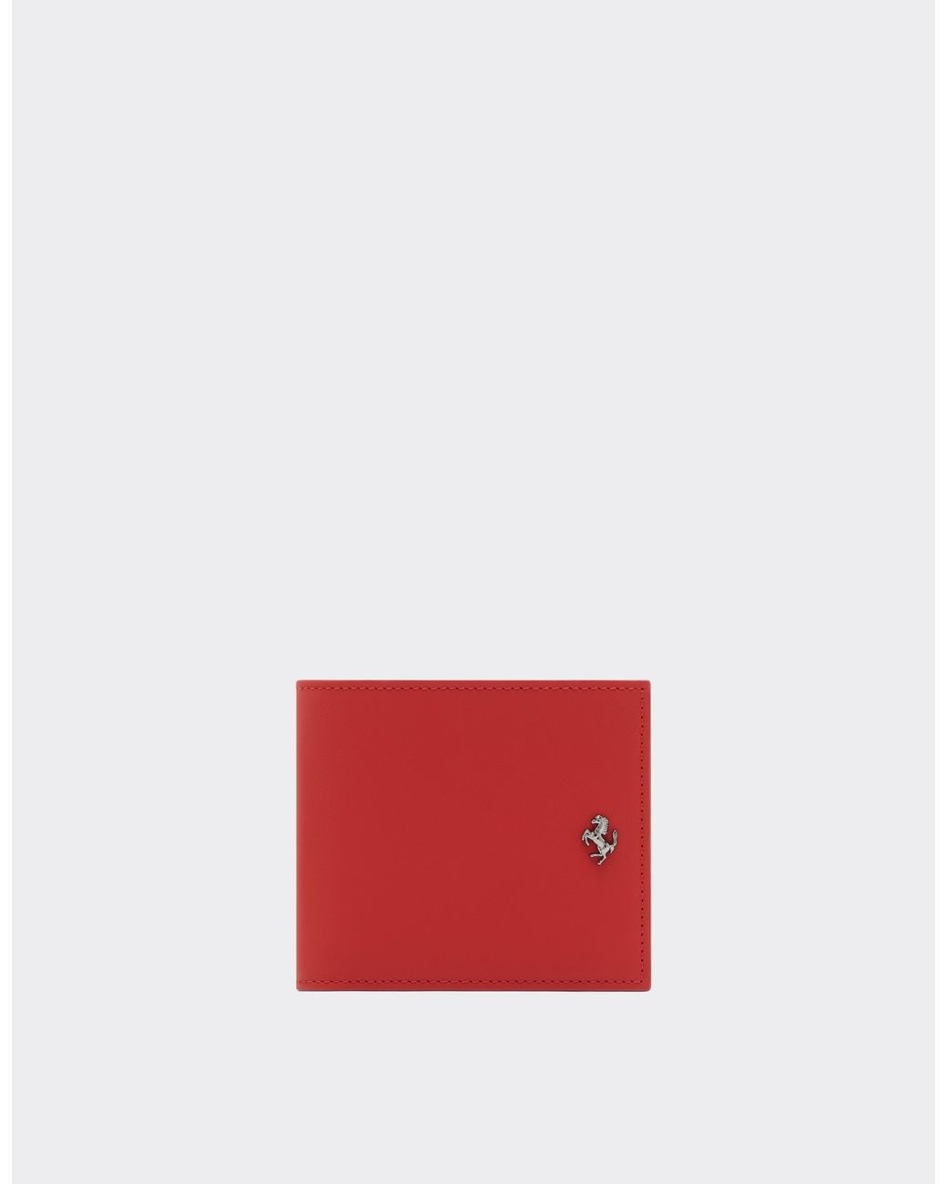 Ferrari Red Second Life Leather Horizontal Wallet