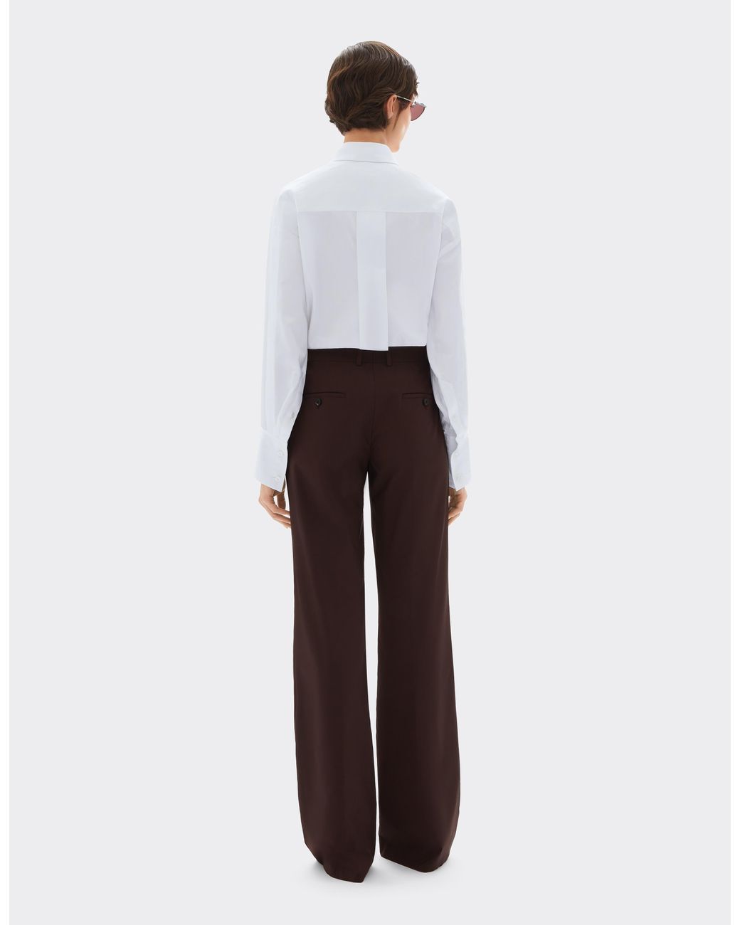 Ferrari White Jacquard Cotton Satin Shirt