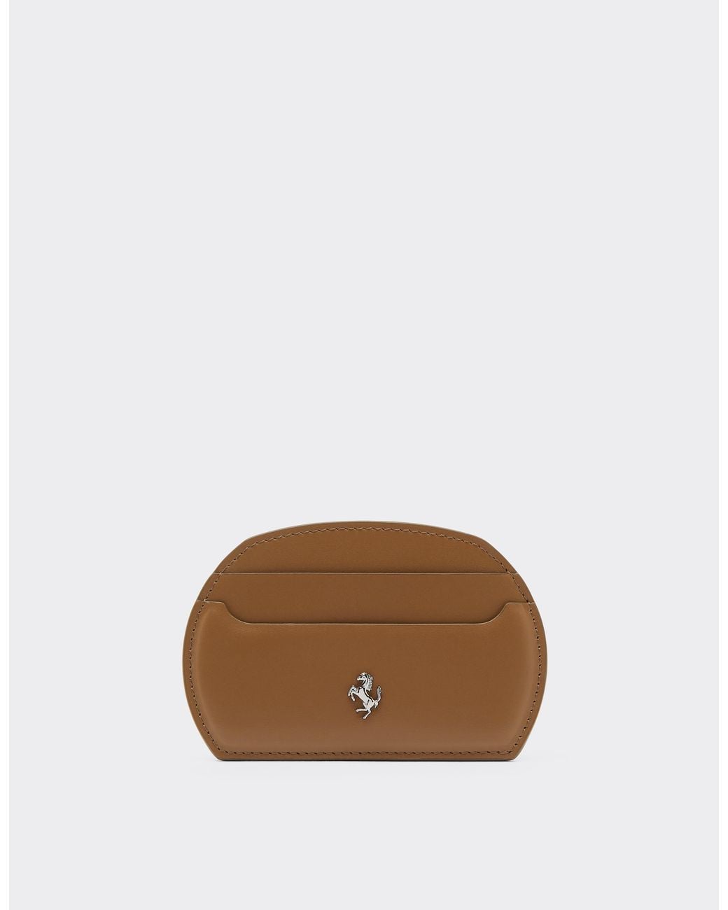 Ferrari Brown The Dino Leather Card Holder