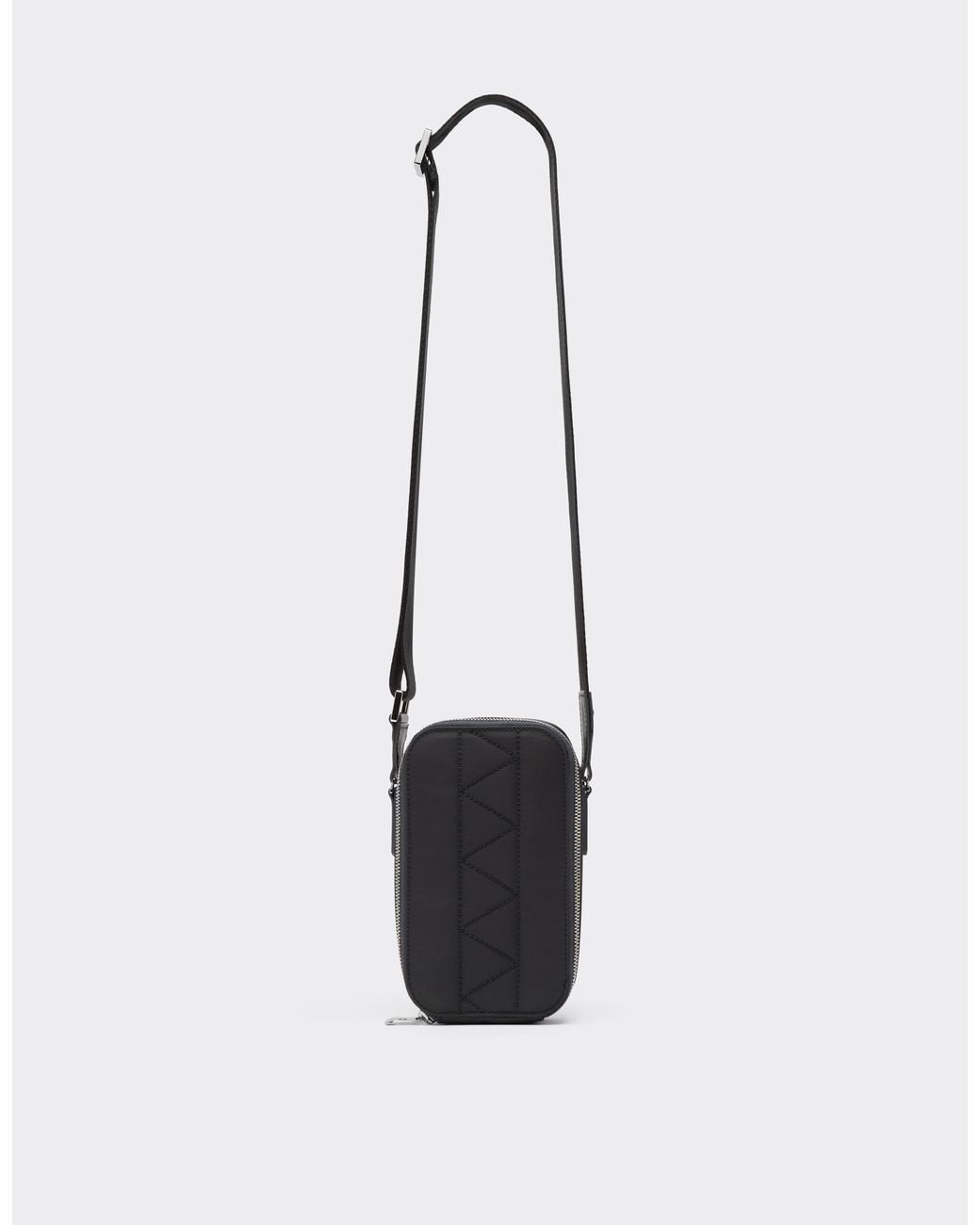 Ferrari White Q-Cycle Nylon Crossbody Bag for men