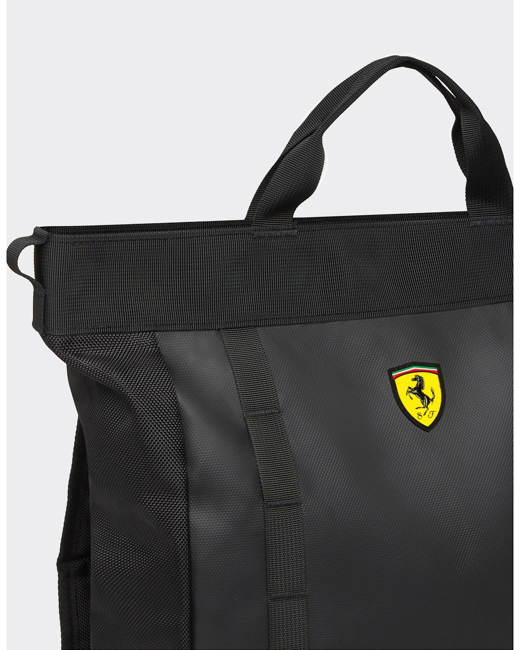 Ferrari Black Rucksack Mit -Wappen
