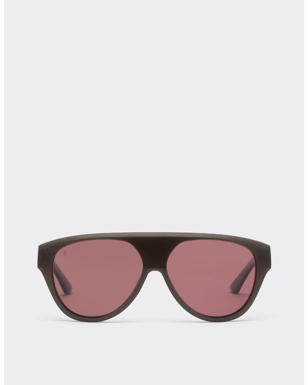 Ferrari Pink Striped Acetate Sunglasses With Polarised Lenses for men