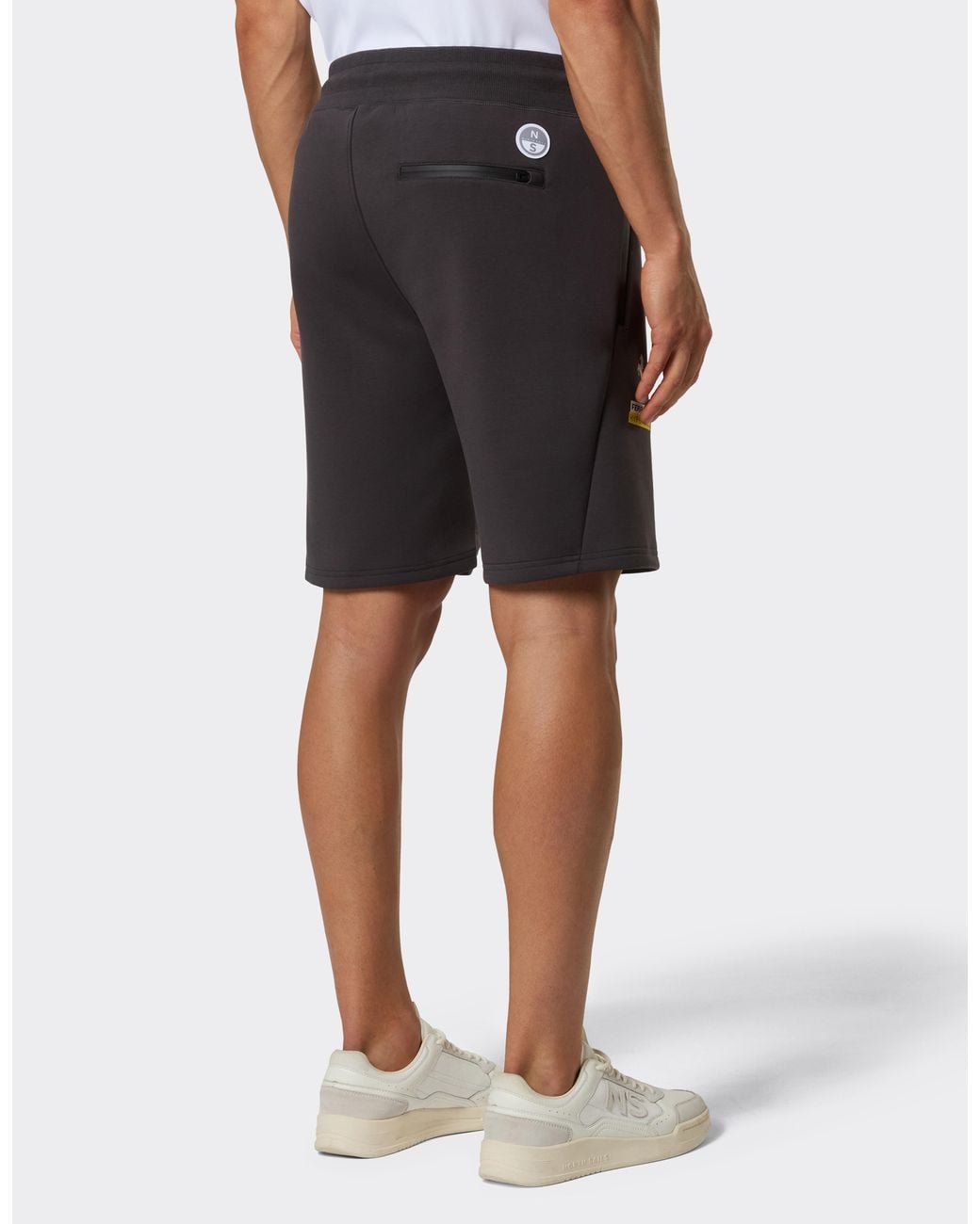 Ferrari Black Hypersail Scuba Bermuda Shorts for men