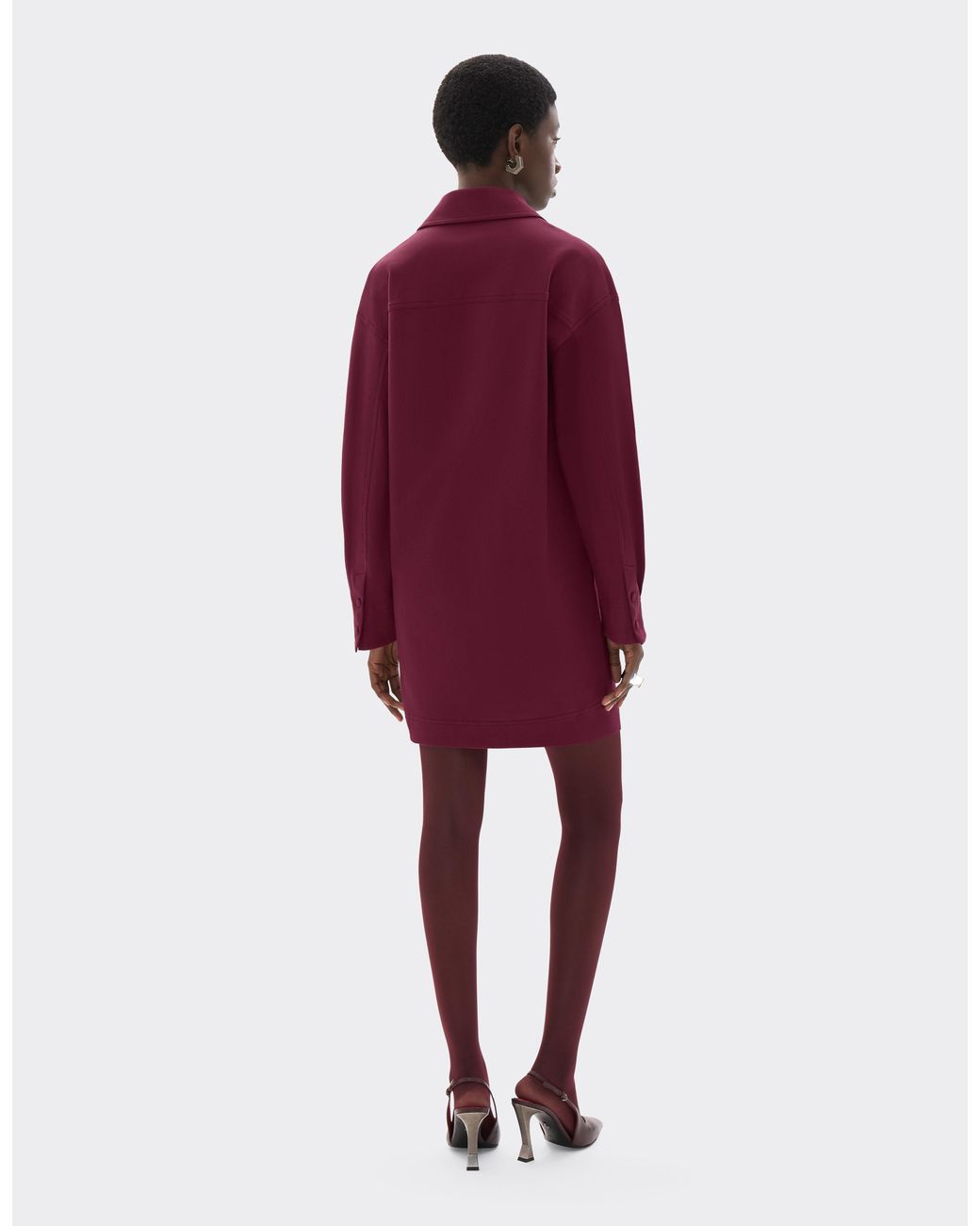 Ferrari Purple Cotton Piqué Polo Dress
