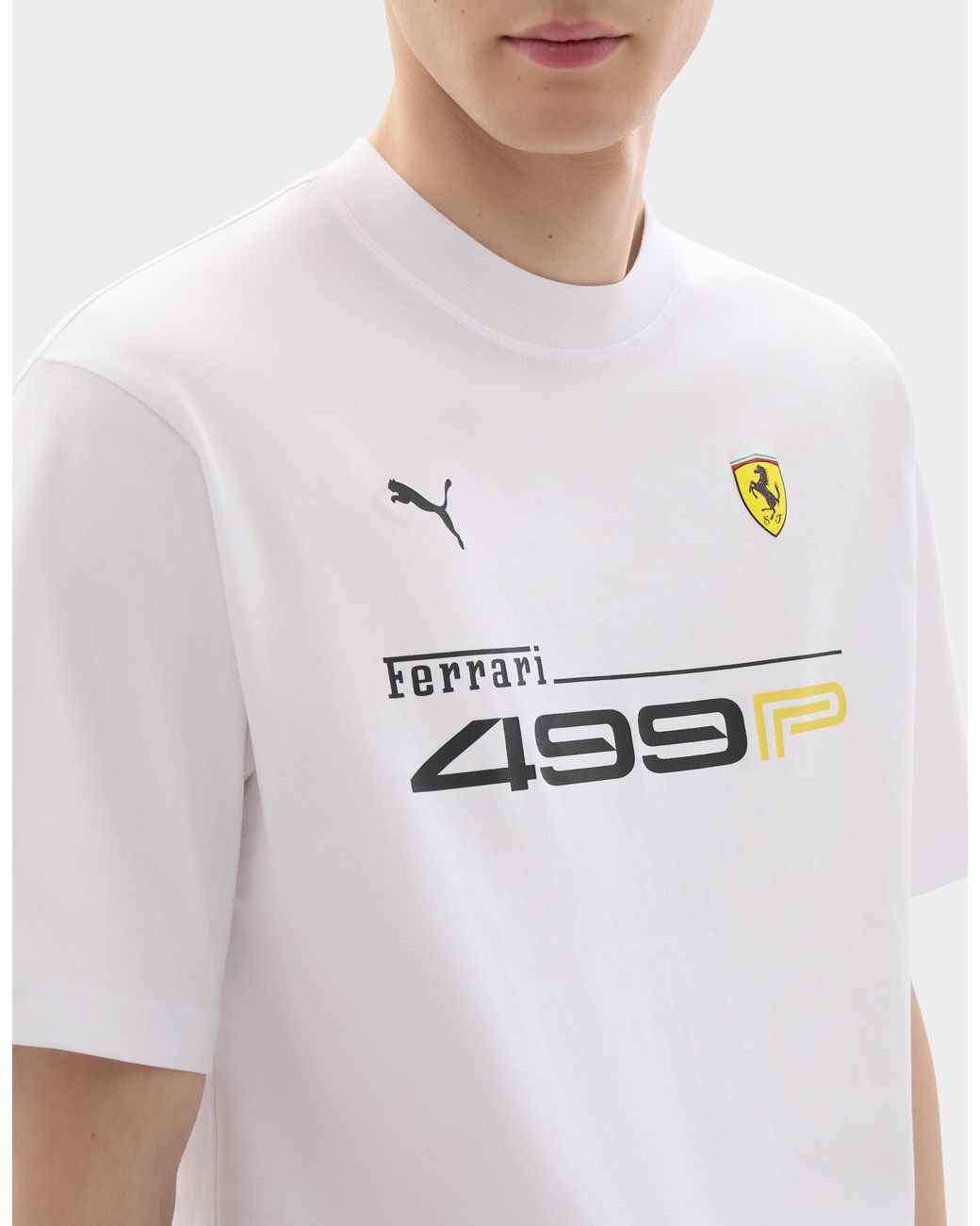 Ferrari White 499P Hypercar T-Shirt