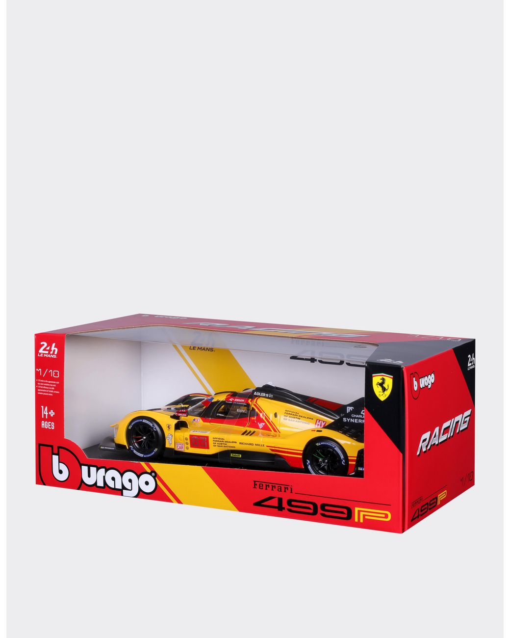 Ferrari Orange 1:18 Scale 499P Lmh #83 Model