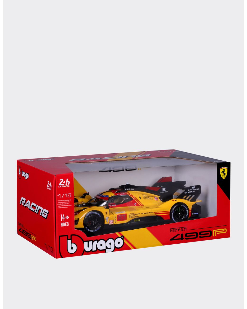 Ferrari Orange 1:18 Scale 499P Lmh #83 Model