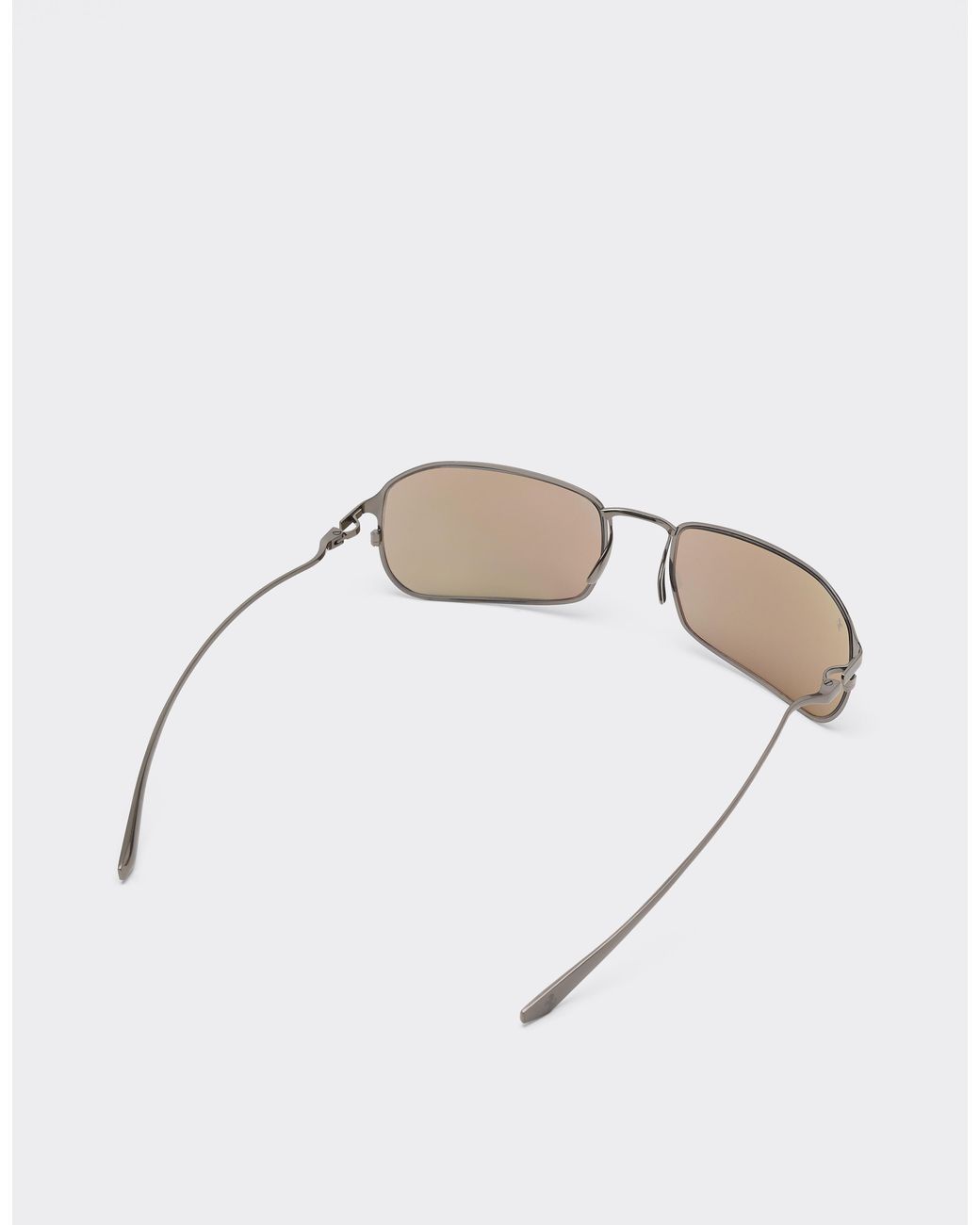 Ferrari Metallic Gunmetal-Coloured Titanium Sunglasses With Dark Lenses for men