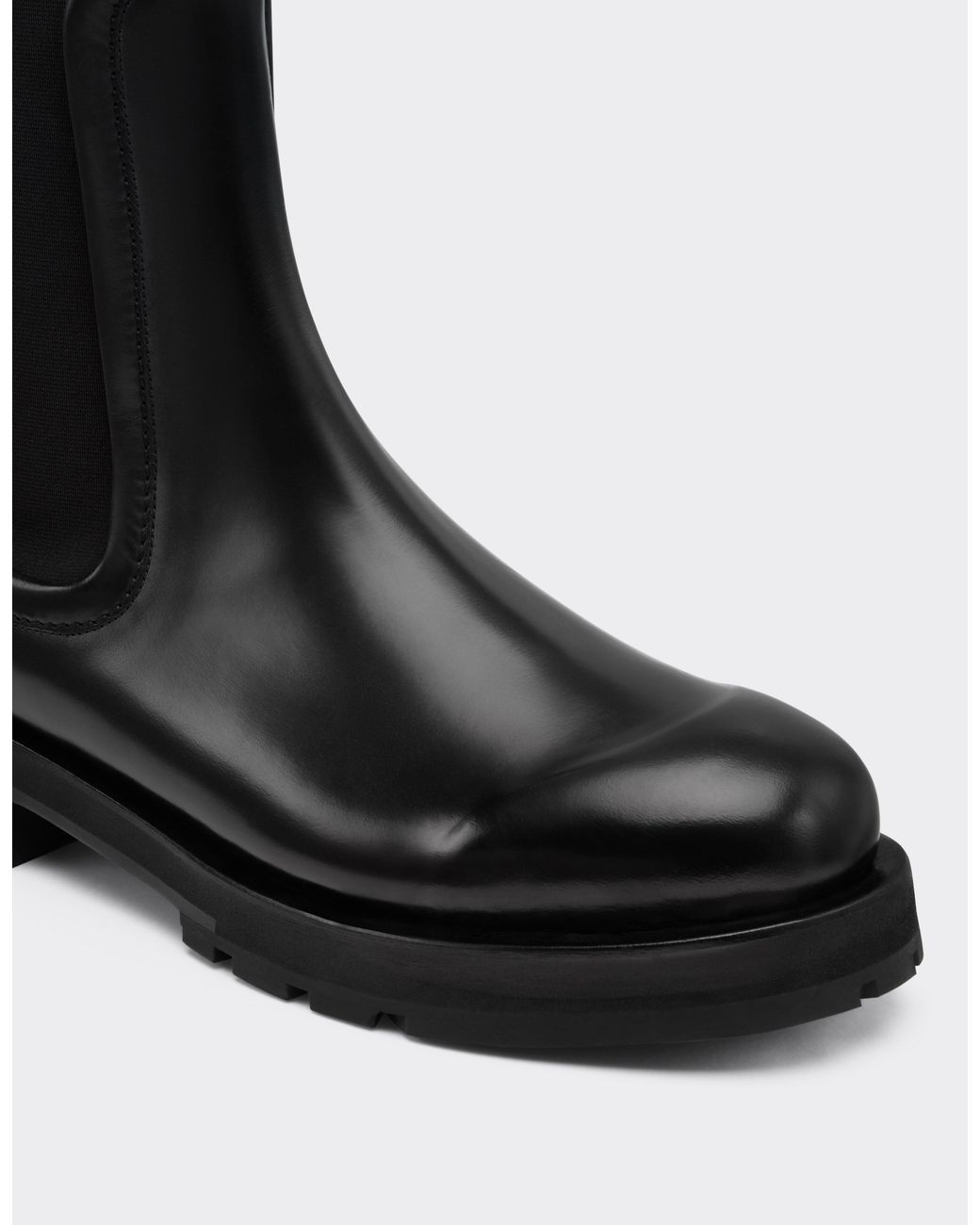 Ferrari Black Chelsea Ankle Boot for men