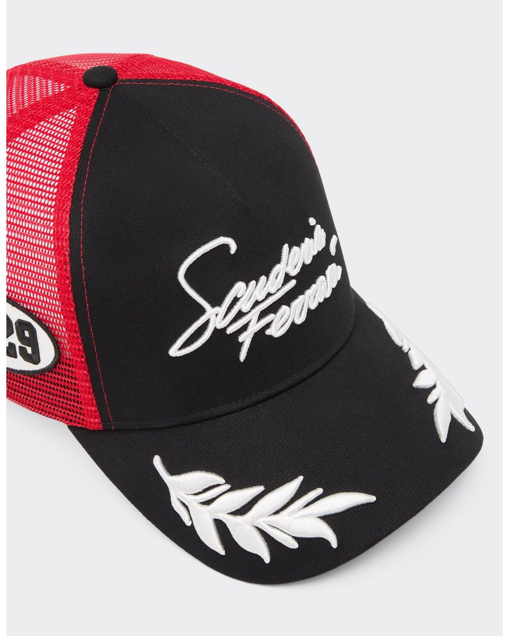Ferrari Black Scuderia Cotton Trucker Cap