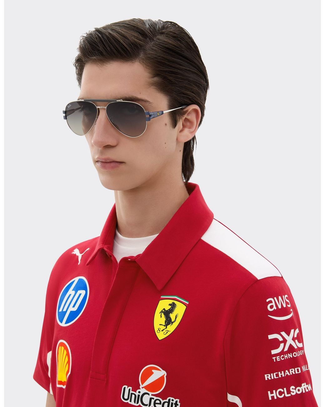 Ferrari Metallic Ray-Ban For Scuderia Rb3762M
