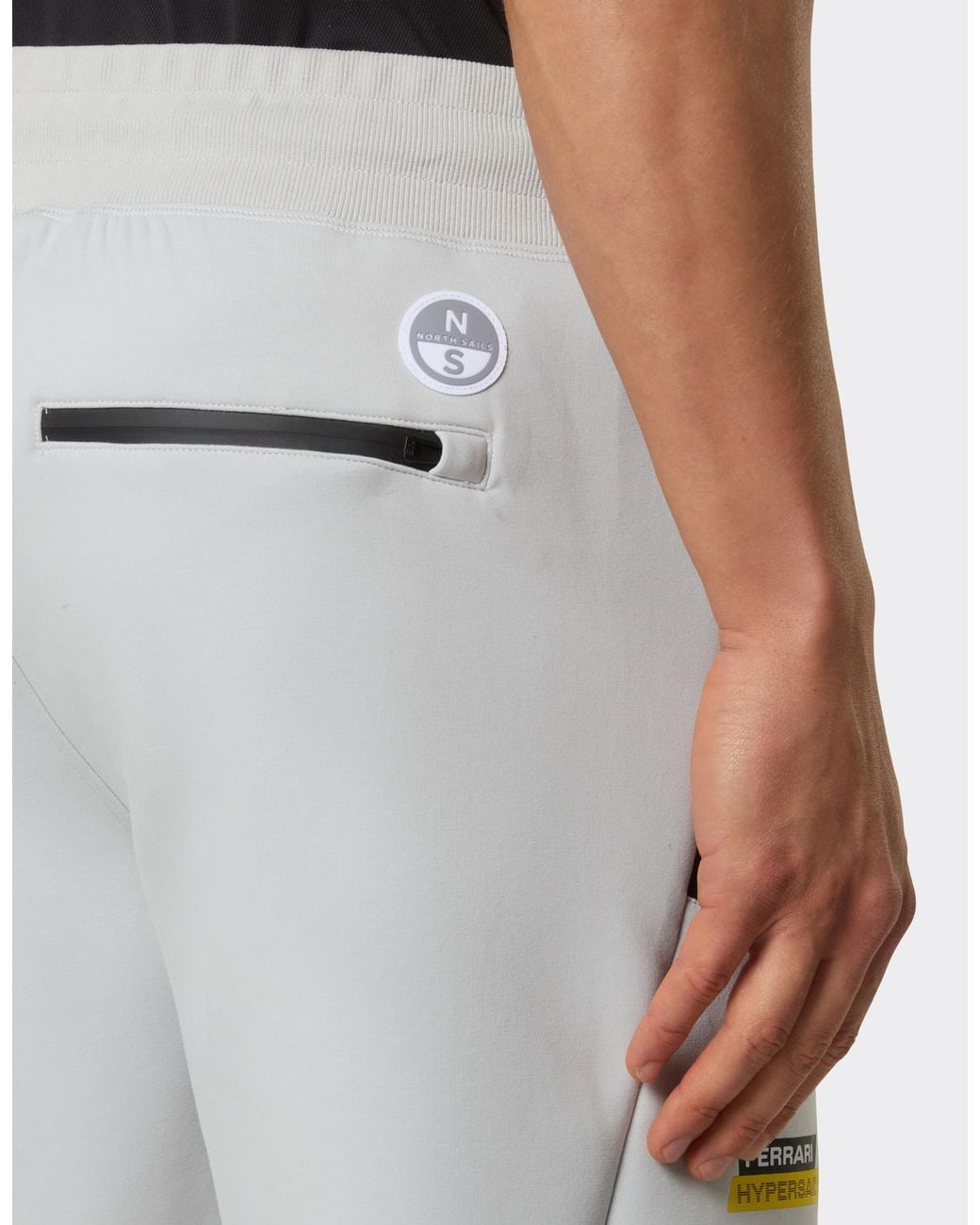 Ferrari White Hypersail Scuba Bermuda Shorts for men