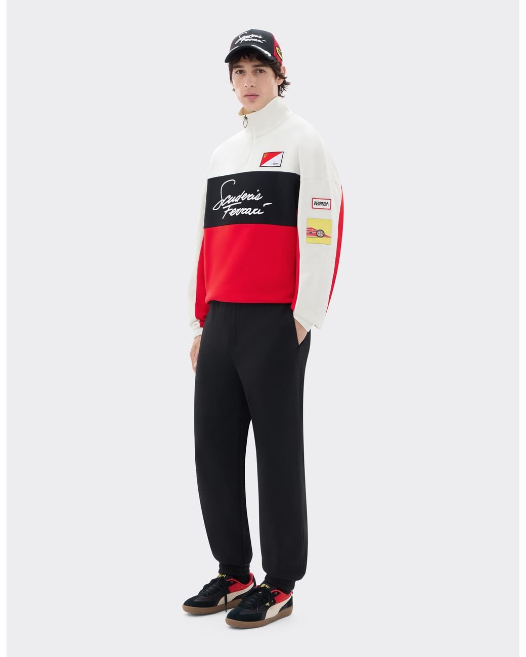 Ferrari Red Scuderia Cotton Sweatshirt for men