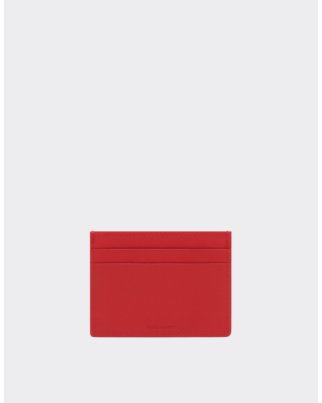 Ferrari Red Second Life Leather Card Holder