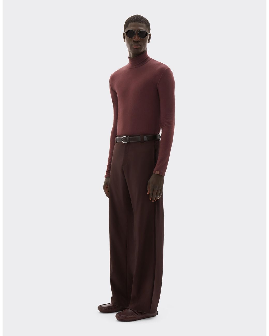Ferrari Purple Cashmere-Blend Turtleneck for men