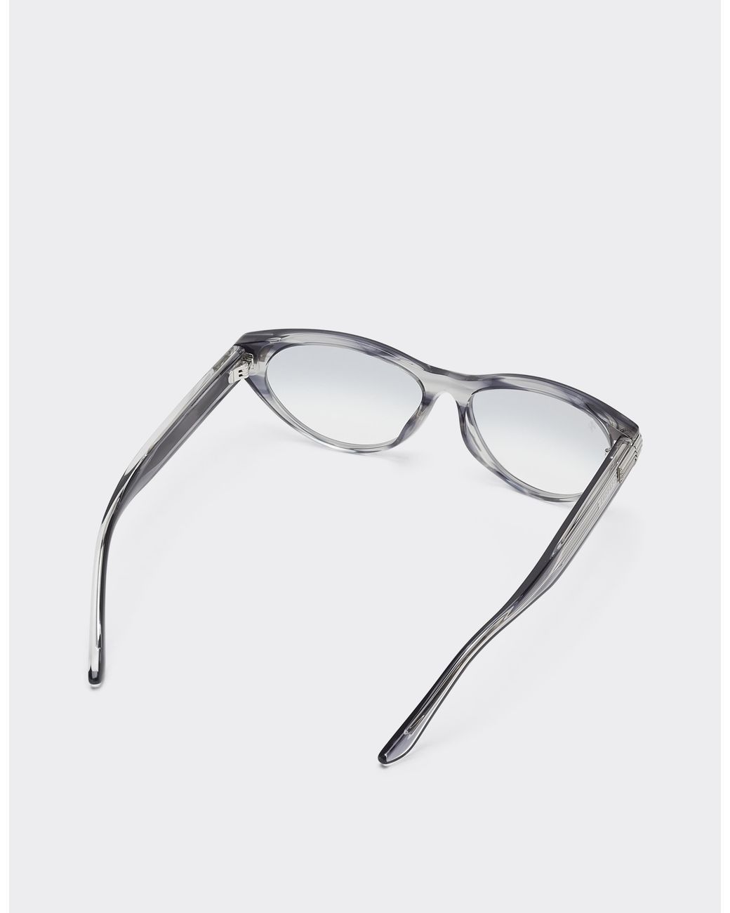 Ferrari Metallic Stripedacetate Sunglasses With Gradient Mirrored Lenses