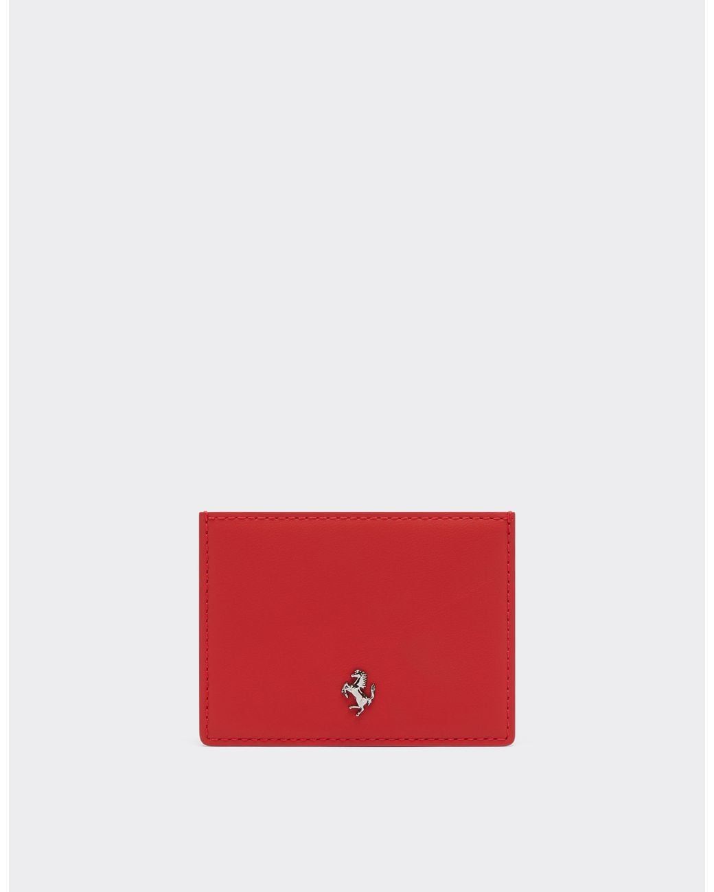 Ferrari Red Second Life Leather Card Holder