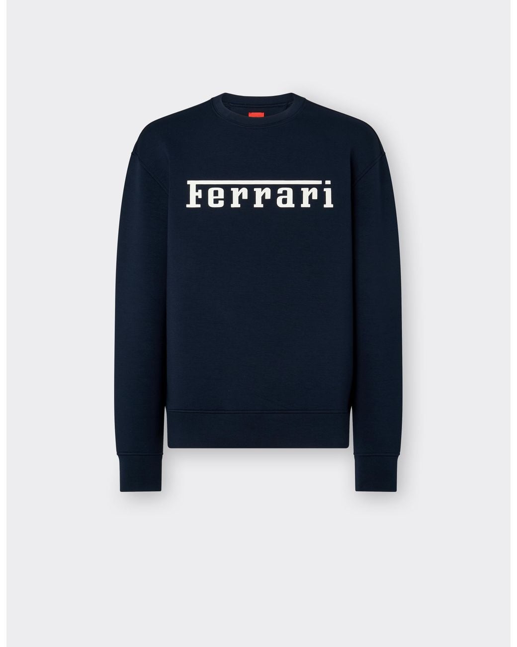 Ferrari Blue Scuba Sweatshirt With Logo for men