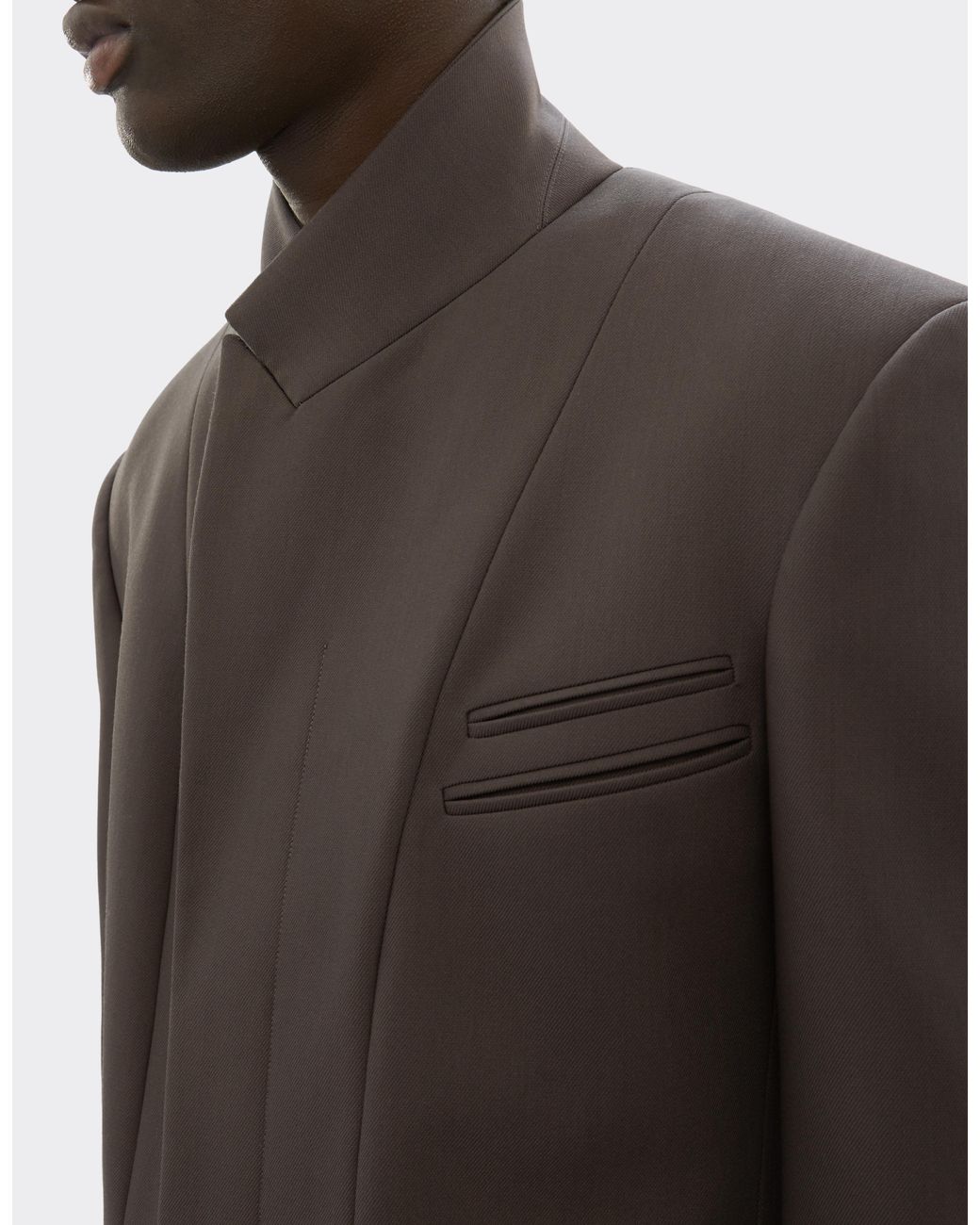 Ferrari Gray Single-Breasted Crepe Blazer for men