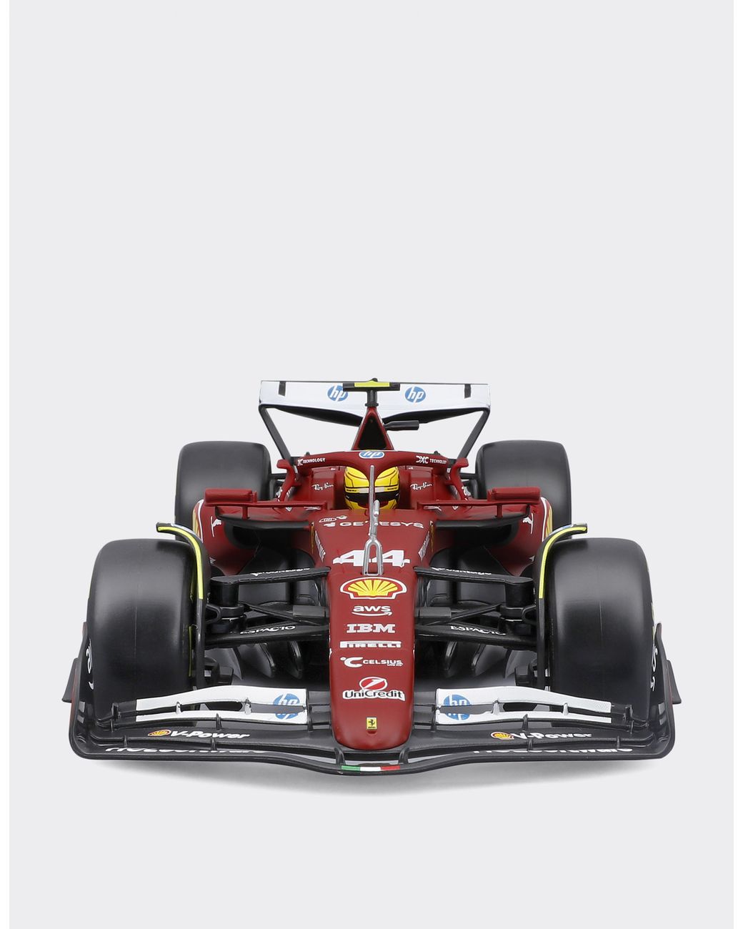 Ferrari White 1:18 Scale Sf-25 Hamilton Model