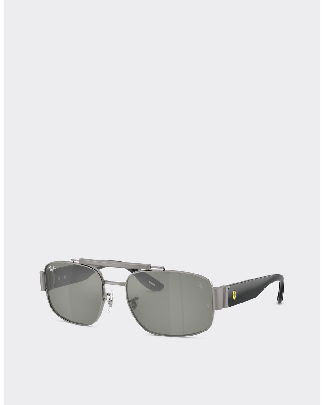 Ferrari Gray Ray-Ban For Scuderia Rb3797M With Mirrored Lenses