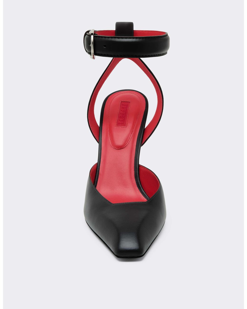 Ferrari White Leather Heeled Sandal