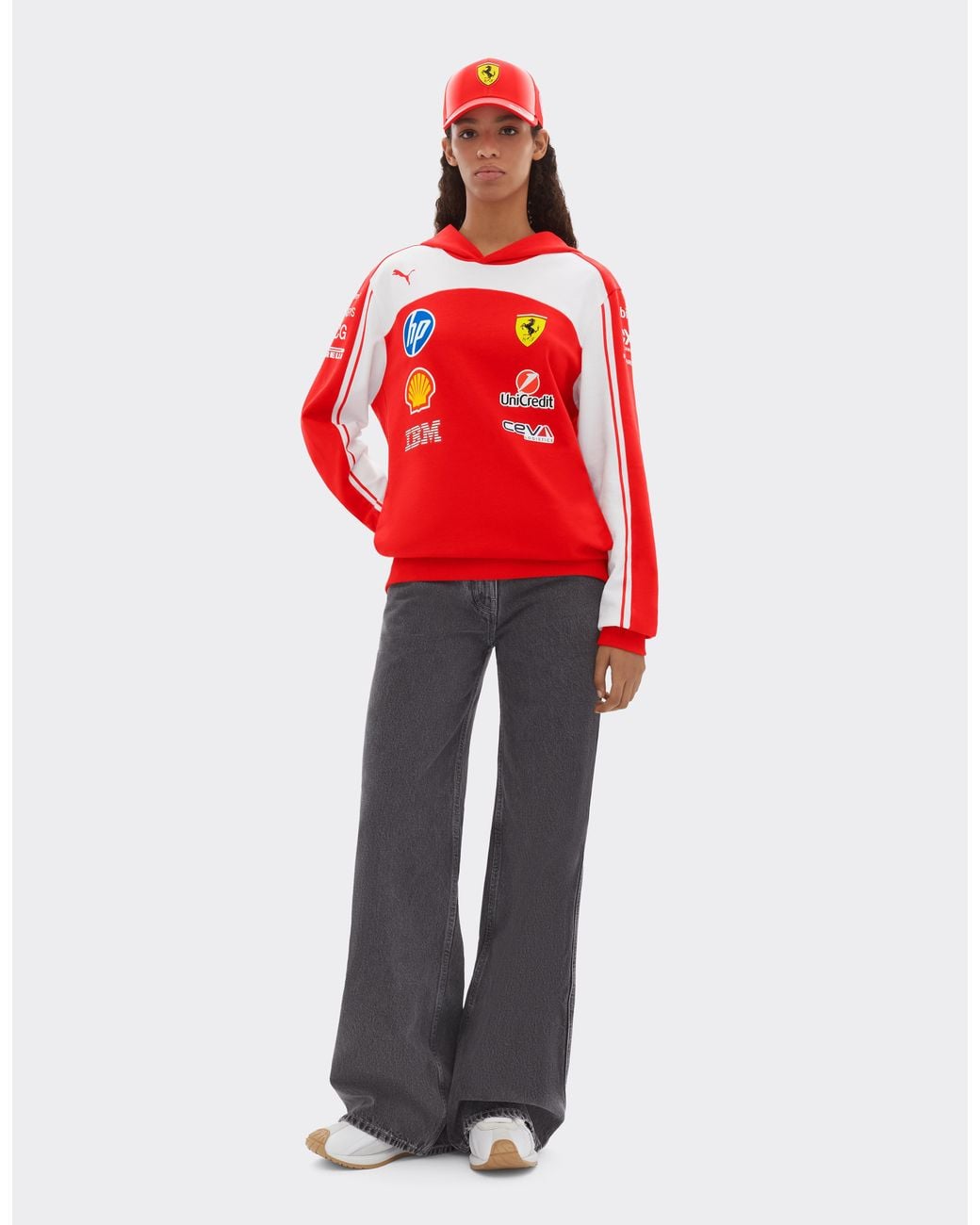 Ferrari Red Replica 2026 Puma Hoodie For Scuderia Hp