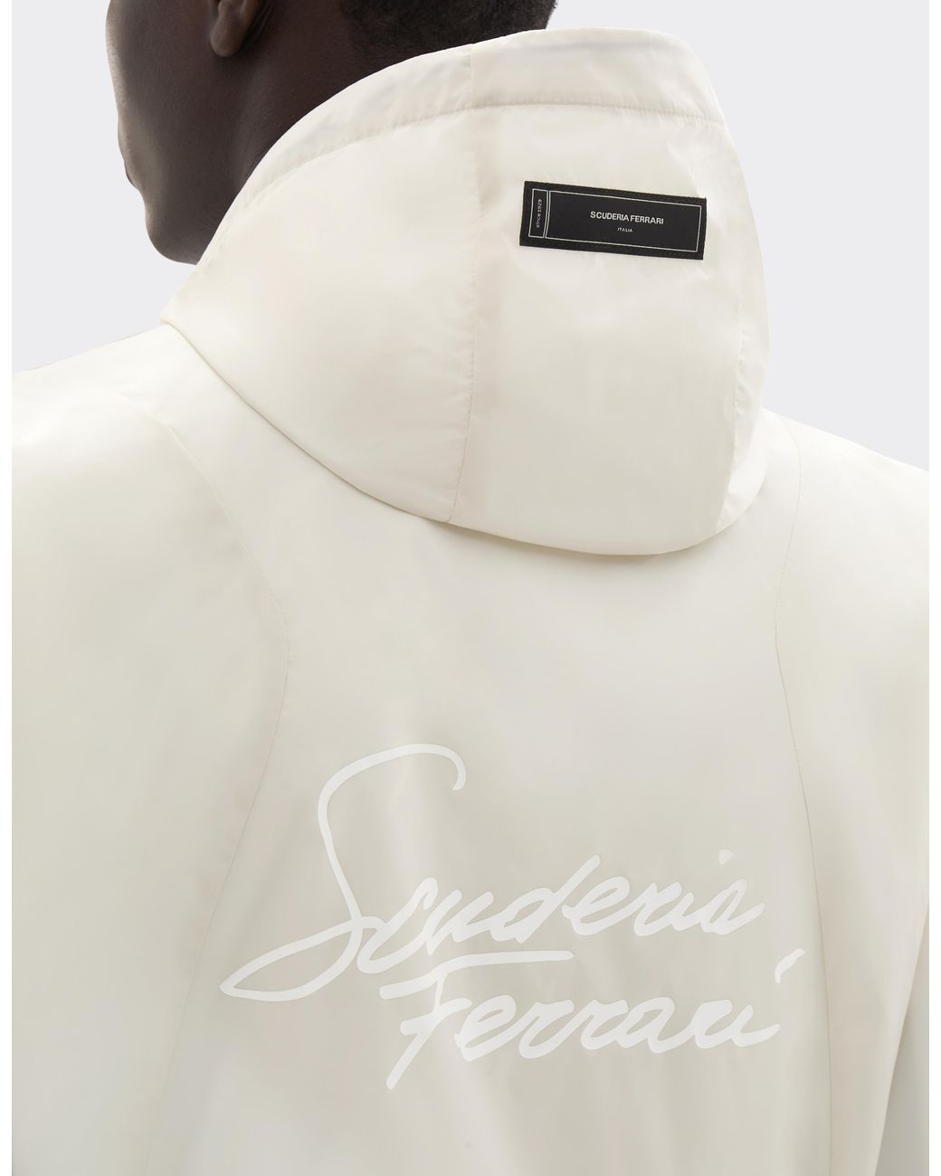 Ferrari White Scuderia Miami 2026 Windbreaker for men