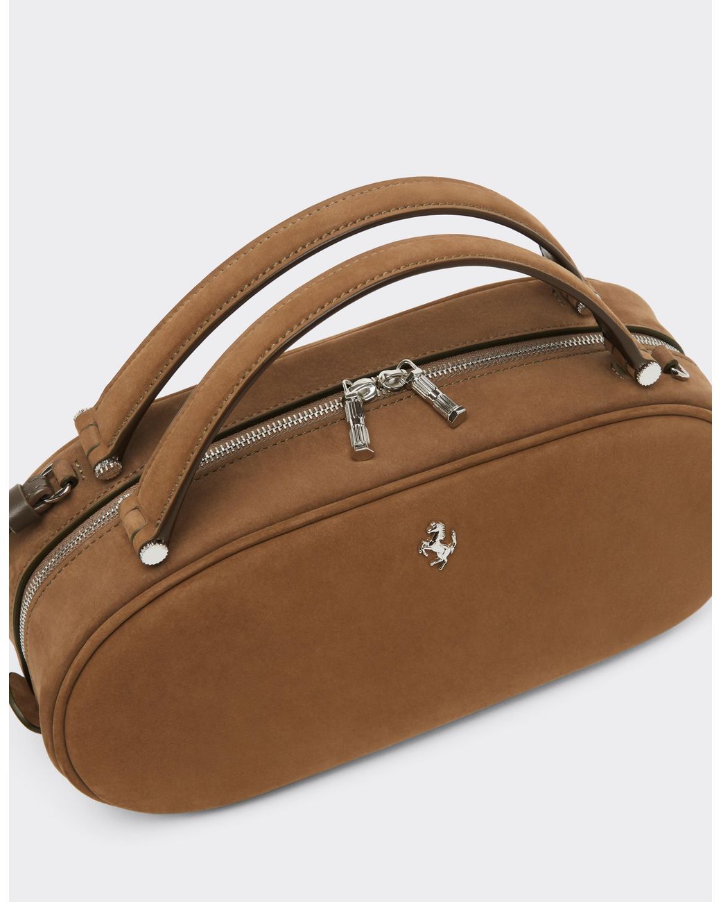 Ferrari Brown Dino Bowling Bag