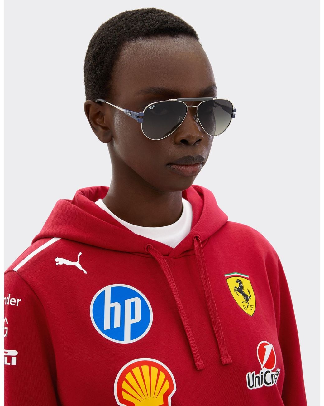 Ferrari Metallic Ray-Ban For Scuderia Rb3762M