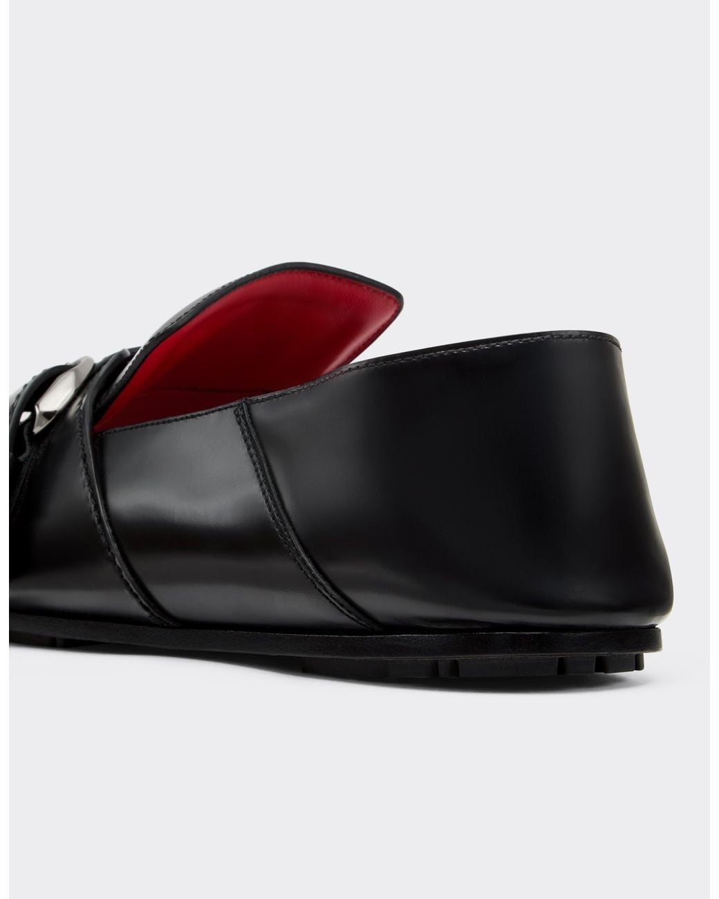 Ferrari White Brushed Leather Loafers for men