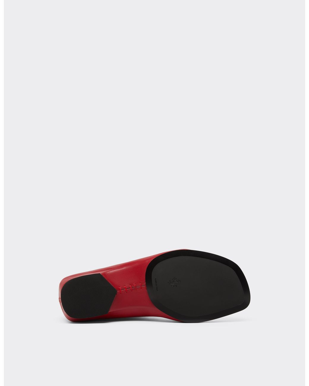 Ferrari Red Leather Chelsea Boots With Patches for men