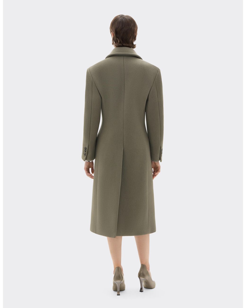 Ferrari Green Long Double-Faced Wool Coat