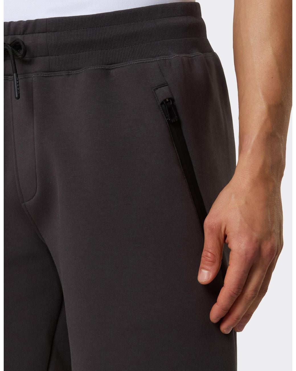 Ferrari Black Hypersail Scuba Bermuda Shorts for men