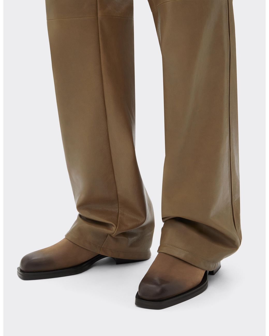 Ferrari Brown Nubuck Chelsea Boots With Logo for men