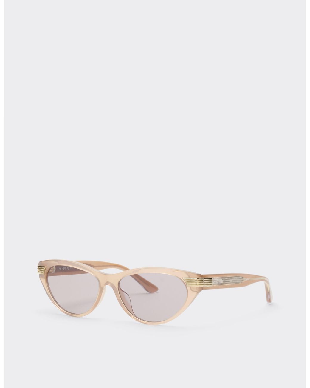 Ferrari Pink Light Pearlacetate Sunglasses With Lenses