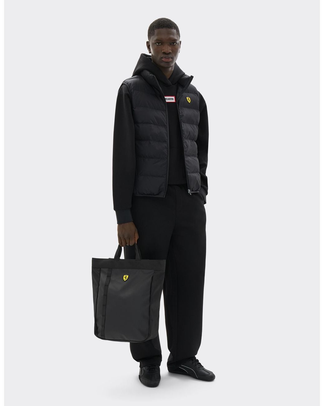 Ferrari Black Rucksack Mit -Wappen