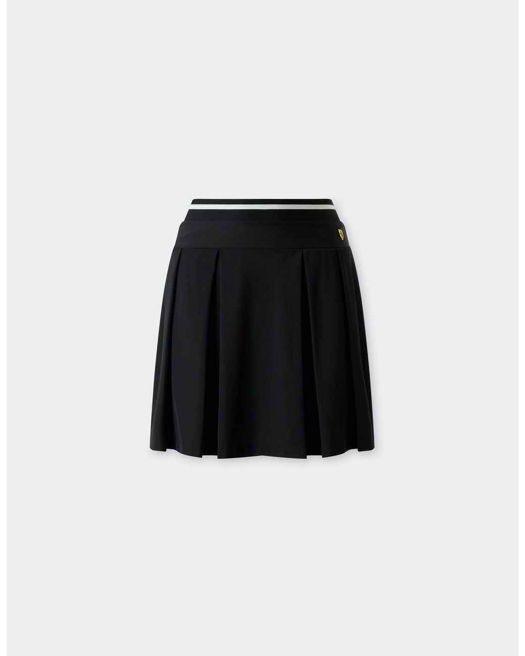 Ferrari Black Technical Piqué Mini Skirt
