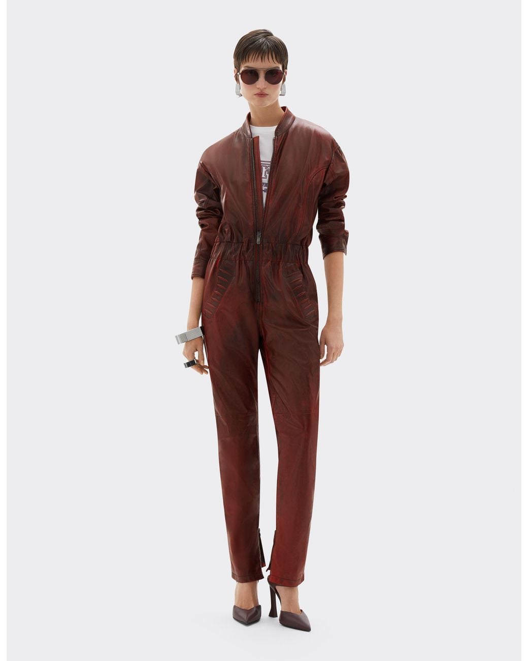 Ferrari Red Reconditioned By Leather Tracksuit For The 2026 Silverstone Grand Prix