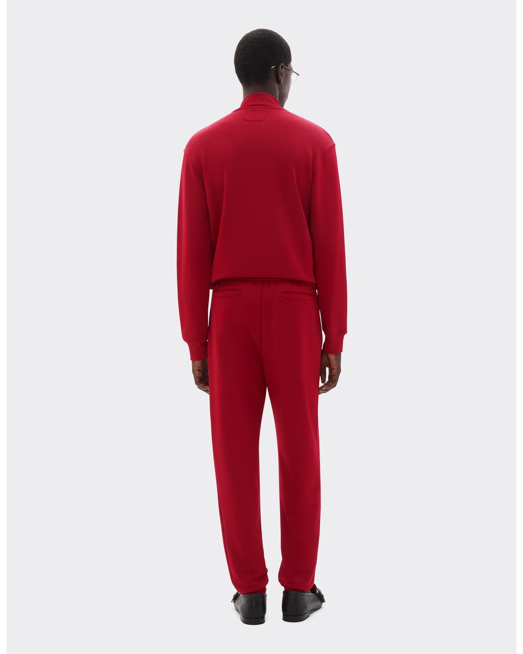Ferrari Red Technical Jersey Sweatshirt for men
