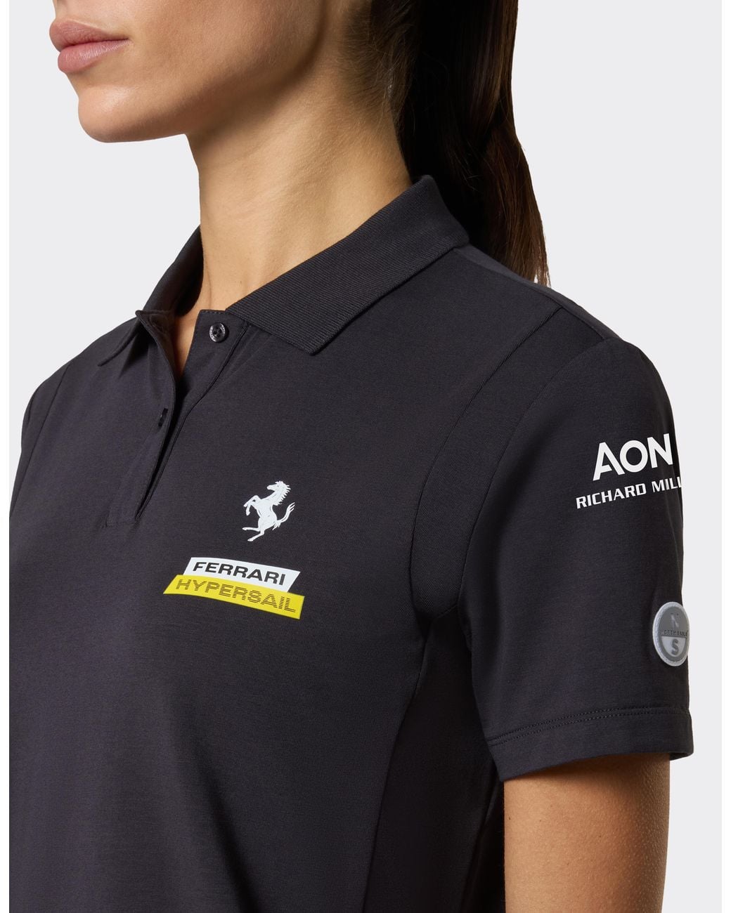 Ferrari Blue Hypersail Tech Jersey Polo Shirt