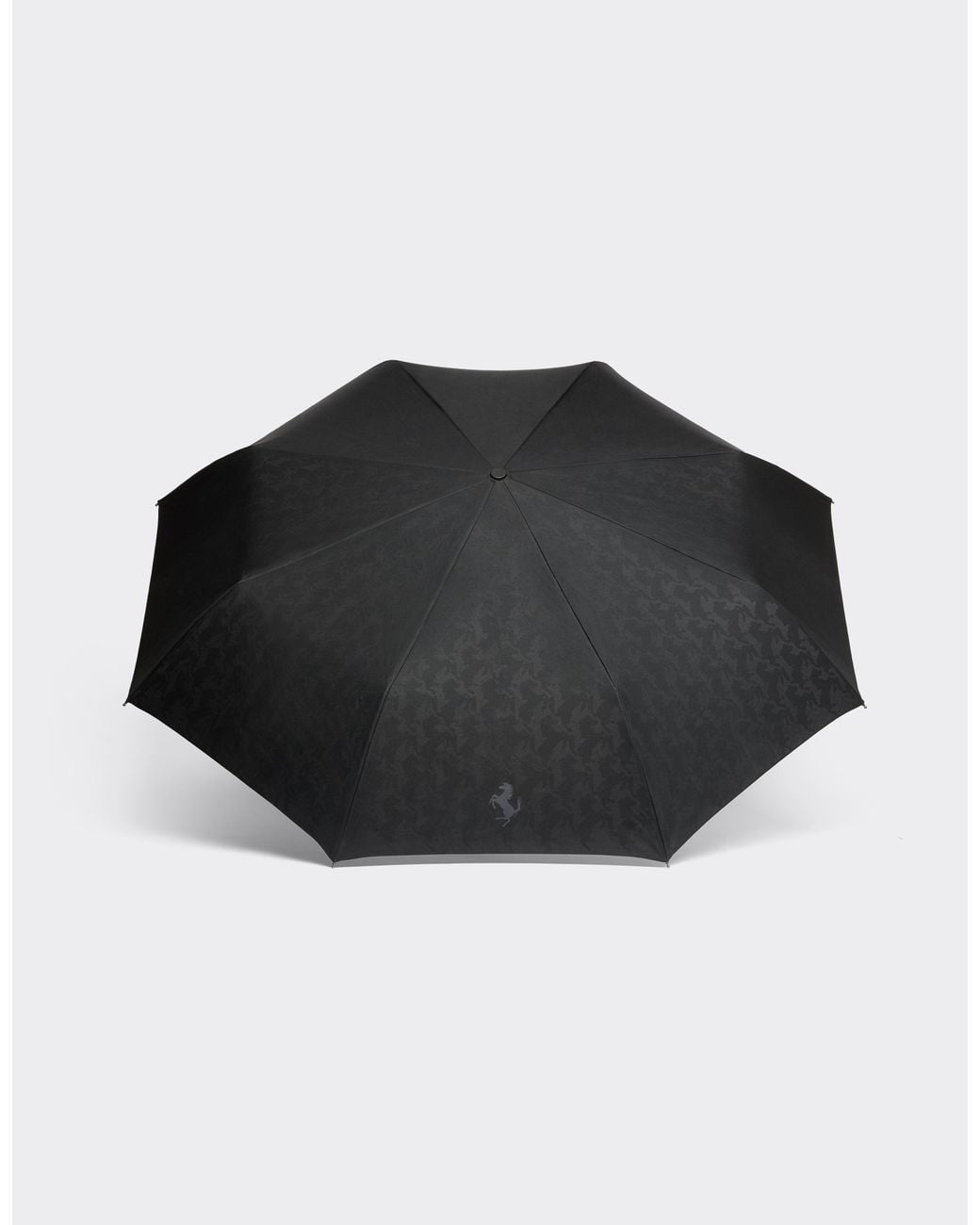 Ferrari White Automatic Umbrella With Cavallino Pixel Motif