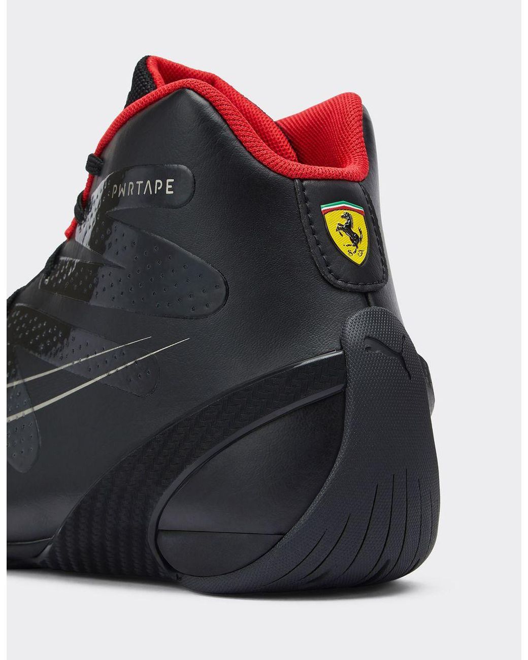 Puma ferrari mens high 2024 tops shoes white red