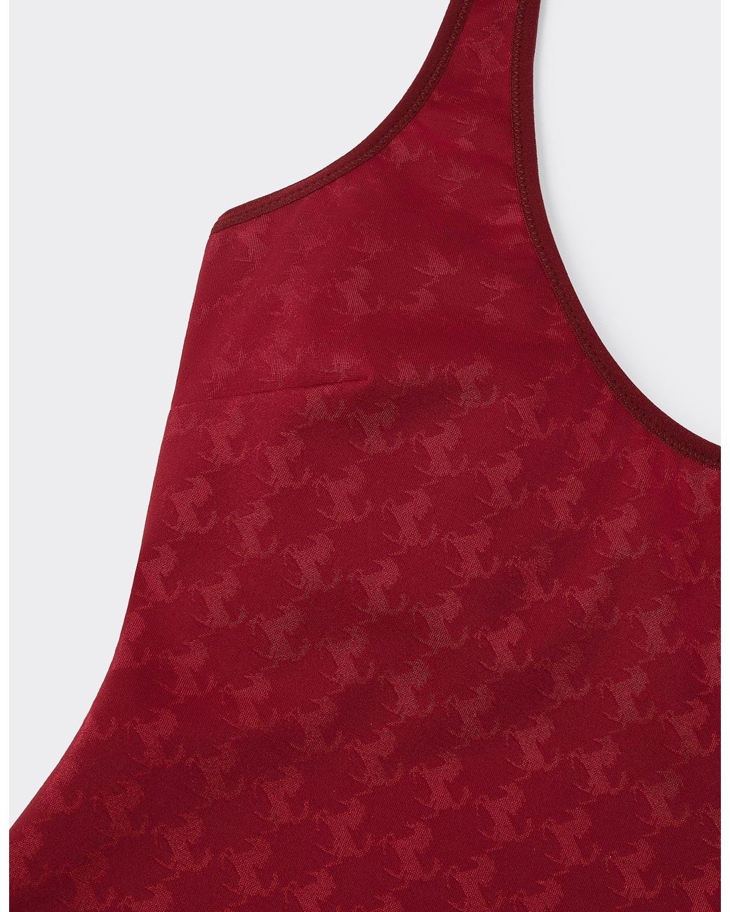 Ferrari Red One-Piece Swimsuit With Prancing Horse Motif