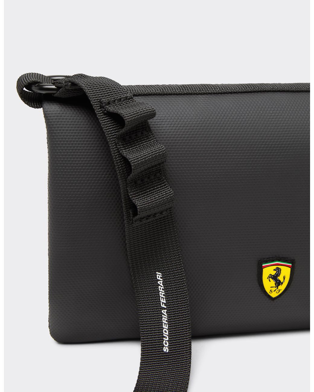 Ferrari Black Crossbody Bag With Scudetto