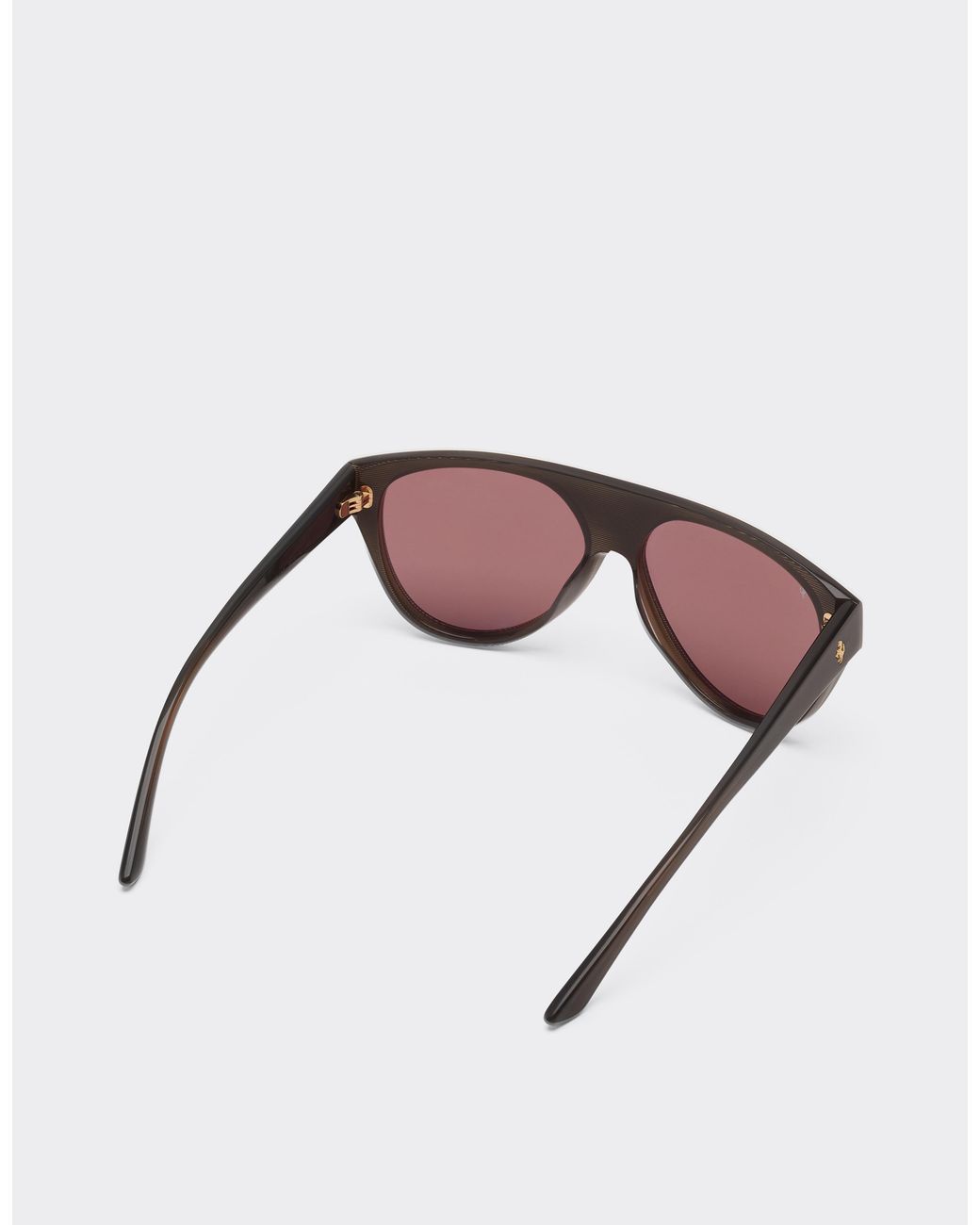 Ferrari Pink Striped Acetate Sunglasses With Polarised Lenses for men