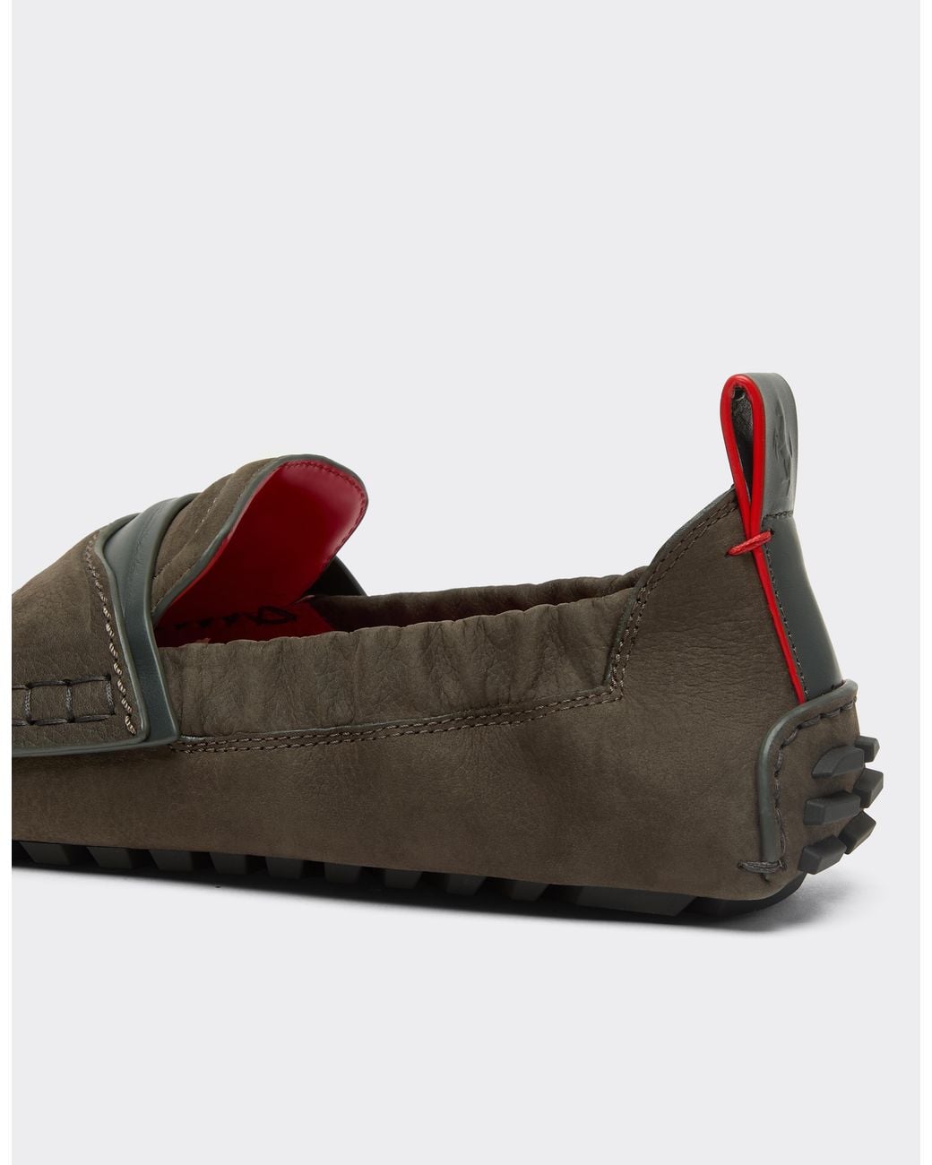 Ferrari Black Nubuck Driver Loafers for men