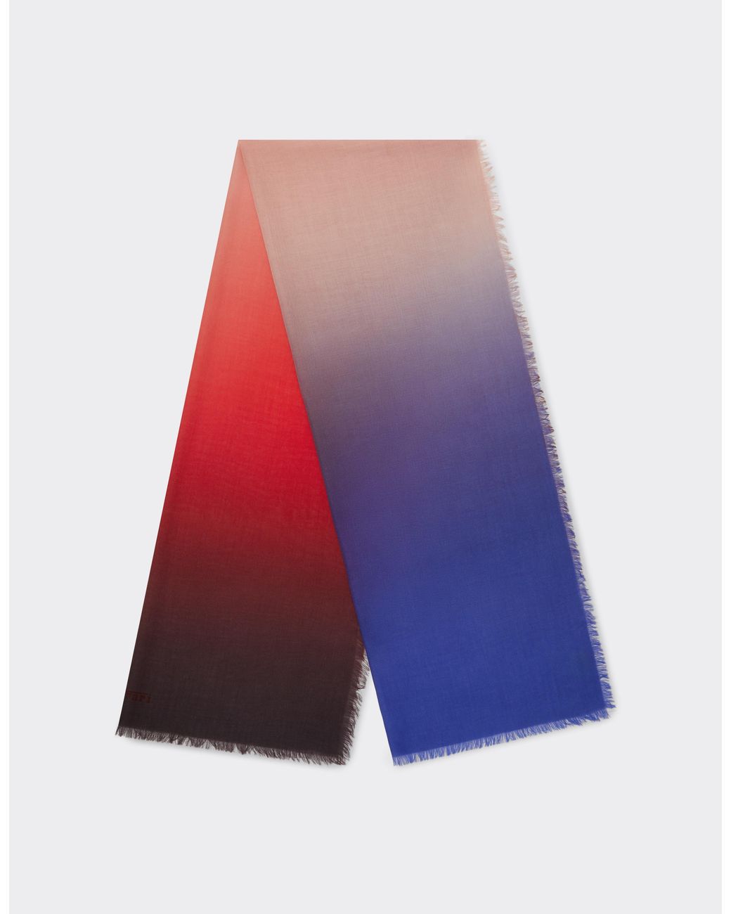 Ferrari Red Ombré Cashmere Scarf