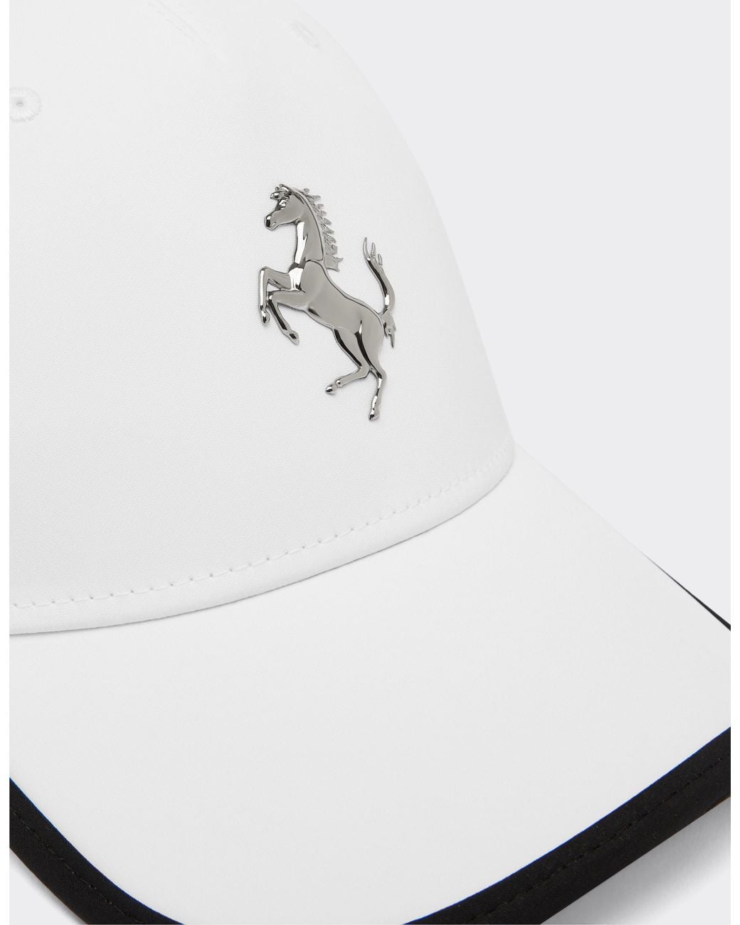 Ferrari White Fully Edged Baseball Cap