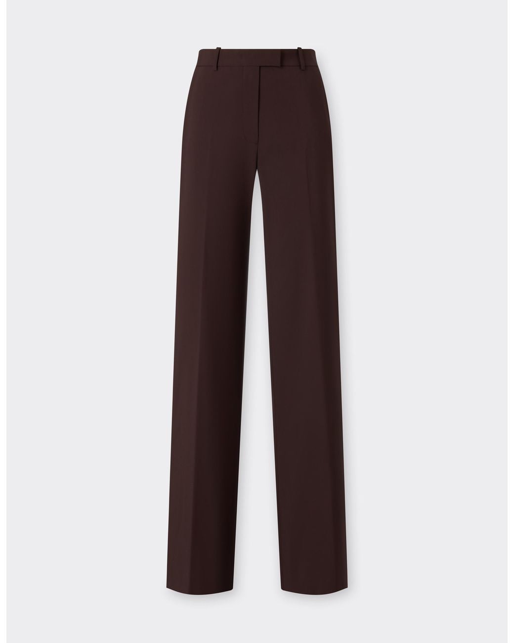 Ferrari Brown Q-Cycle Tropical Wool Trousers
